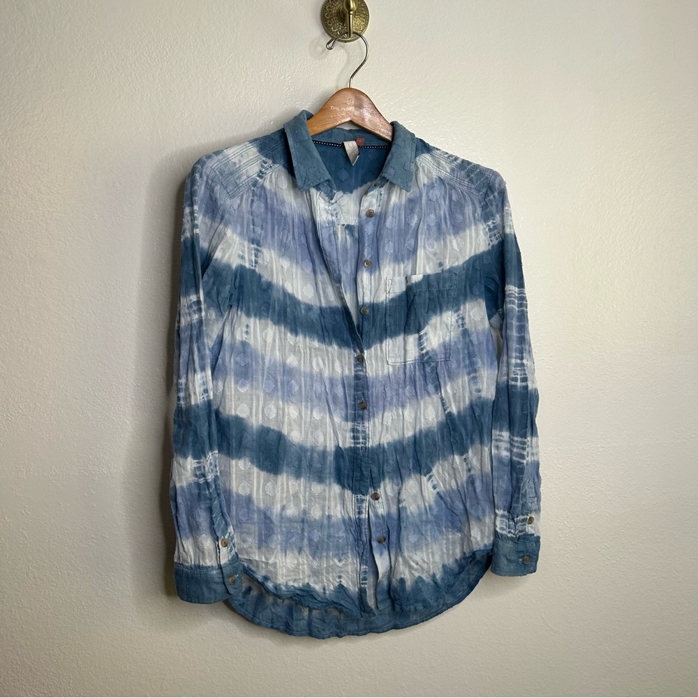 Anthropologie Pilcro Tie Dye Button Down Top XS